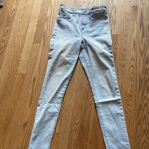 H&M High Waisted Acid Wash Jeggins